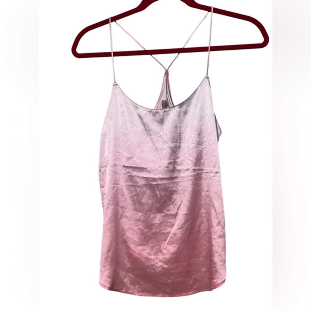 Victoria's Secret Satin Racerback Cami Top‎ intimates sleepwear pink Ombre XS